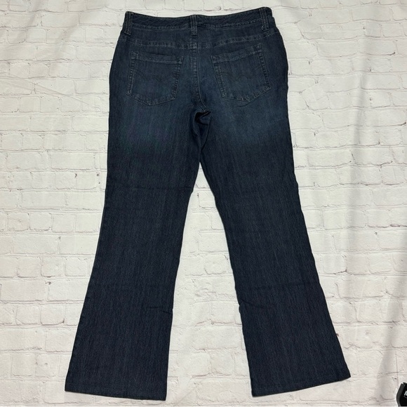LIZ CLAIBORNE JEANS “AUDRA” bootcut fit women’s dark wash denim pants Sz 12 EUC - Picture 15 of 16
